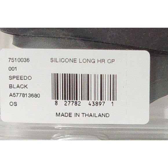 Speedo Silicone Long Hair Swim Cap Blue (One Size) Model 7510036 420 Adult New - Picture 3 of 5